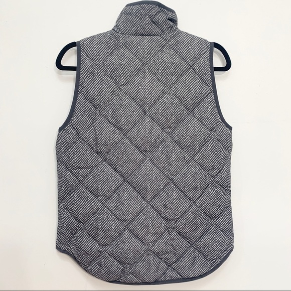 THE J. Crew Excursion Quilted Herringbone Quilted Vest 02533 Fall Layering Chic - Picture 11 of 12